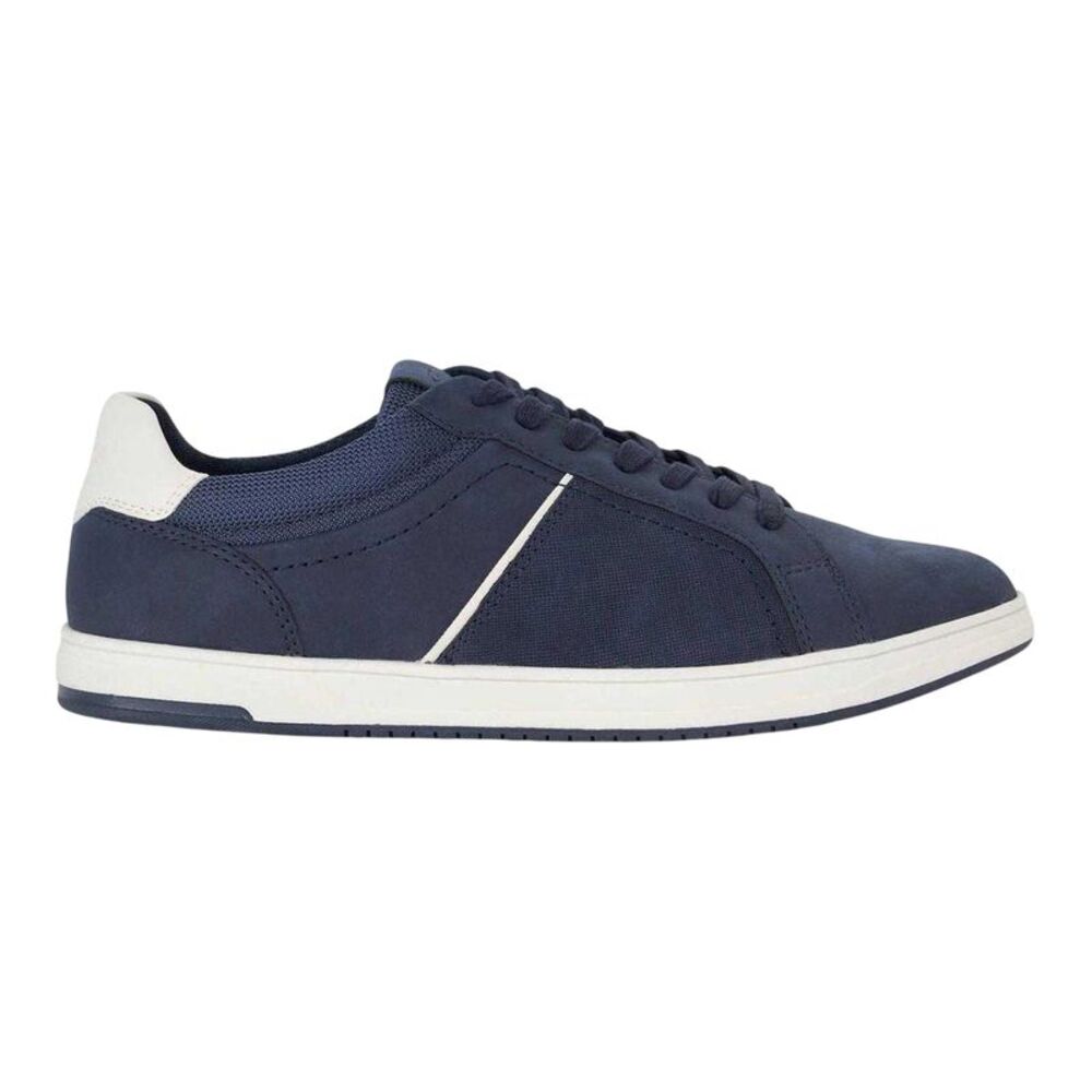 Dune London Mens Tazzy Logo Sneakers / Navy